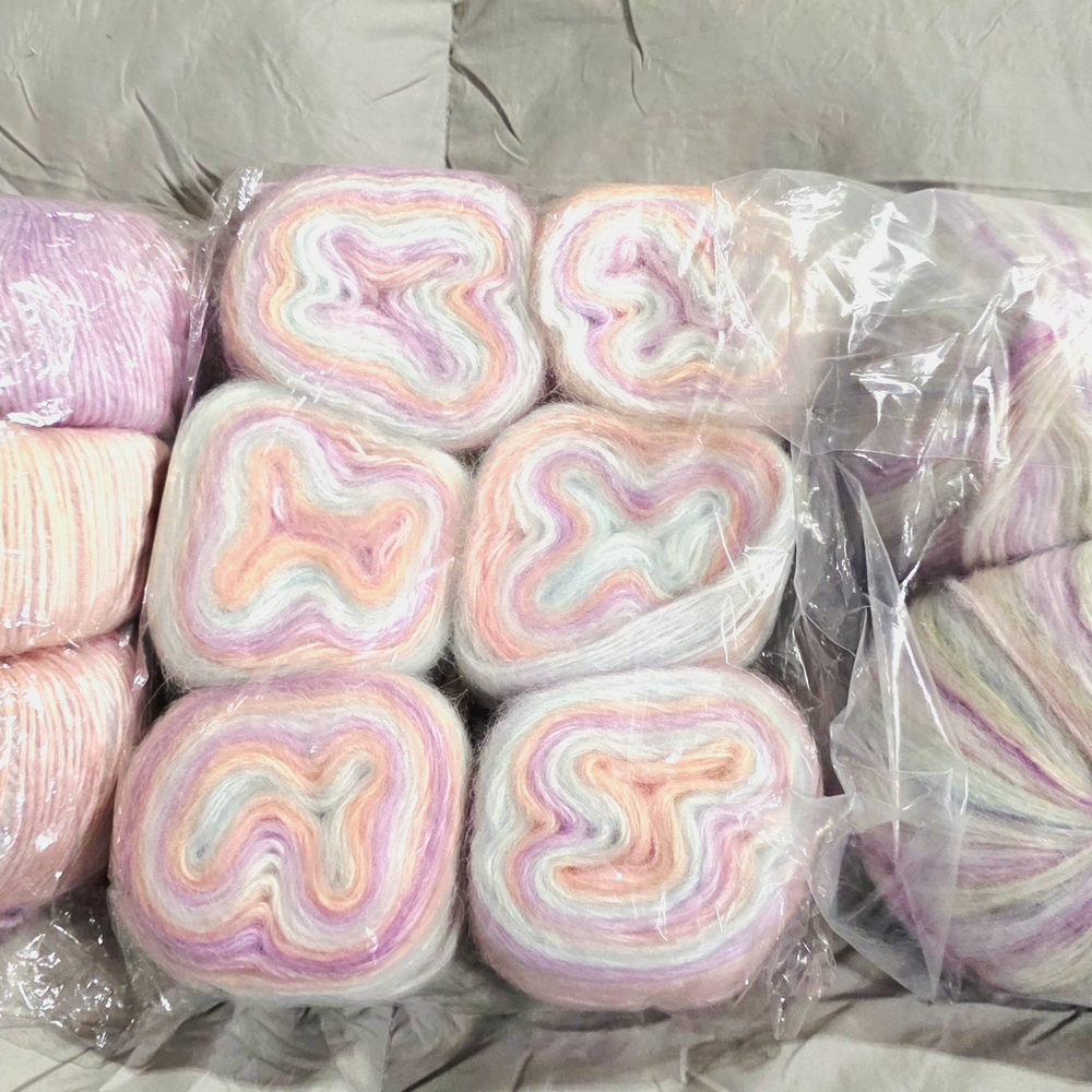Pastel Multicolor Fiber Art Yarn